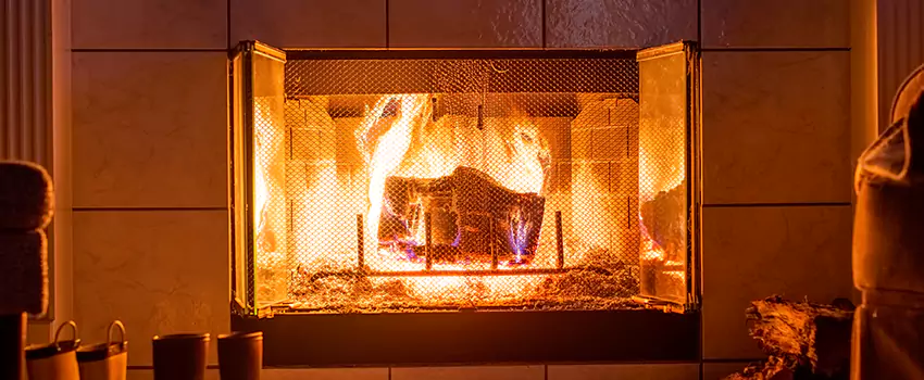 Mendota Hearth Landscape Fireplace Installation in West Pensacola, Florida